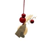 Γούρι σπίτι σε ξύλινη μπάλα (100649)