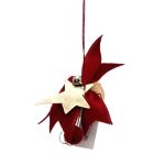 Γούρι αστέρι σε ξύλινο κύβο (100671)