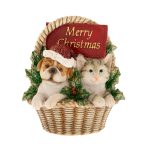 Σκυλάκι γατάκι σε καλάθι 86662