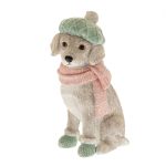 Σκυλάκι με σκούφο και κασκόλ 86670