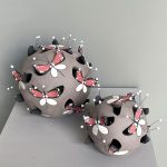 Φωτιστικό Πεταλούδες γκρι