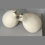 Κεραμικό διακοσμητικό αρκούδα "νύφη"