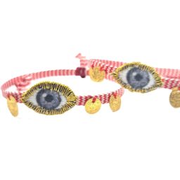 Υφασμάτινο βραχιόλι μάτι