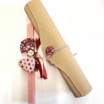 Λαμπάδα με σκουλαρίκια πέρλες