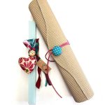 Λαμπάδα με σκουλαρίκια πέρλες