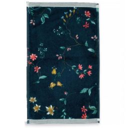 Πετσέτα χεριών Les Fleurs Dark Blue 30x50