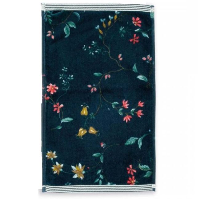 Πετσέτα χεριών Les Fleurs Dark Blue 30x50