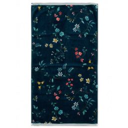 Πετσέτα προσώπου Les Fleurs Dark Blue 55x100