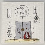 Χειροποίητο μαγνητάκι σπίτι-πόρτα 0059