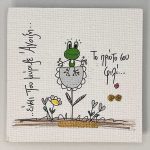 Χειροποίητο μαγνητάκι "μύριζε Άνοιξη..." 0060