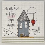 Χειροποίητο μαγνητάκι σπίτι-ευχές 0063