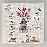 Χειροποίητο μαγνητάκι σπίτι-αγάπη 0076