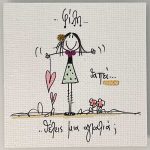 Χειροποίητο μαγνητάκι φίλη 0077