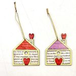 Ξύλινο γούρι σπιτάκι