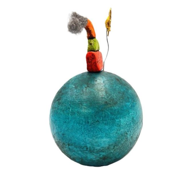 Διακοσμητική σφαίρα καραβάκι papier mâché - Image 2