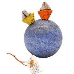 Διακοσμητική σφαίρα καραβάκια papier mâché