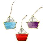 Ξύλινο γούρι καραβάκι