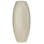 Βάζο κεραμικό μπεζ 3-70-266-0062