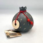 Χειροποίητο κεραμικό ρόδι γκρι μεγάλο (0086)