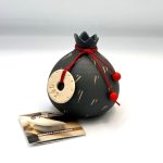 Χειροποίητο κεραμικό ρόδι γκρι μικρό (0087)