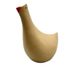 Χειροποίητη κεραμική χήνα μικρή μπεζ (00111)