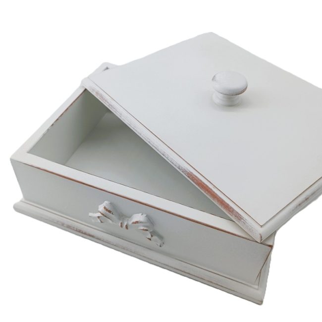 Διακοσμητικό Κουτί Choco Shabby White - Image 2