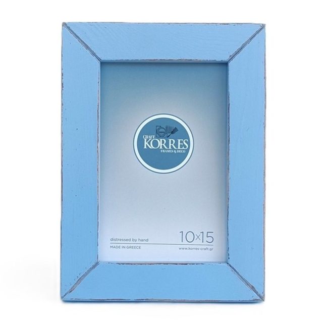 Κορνίζα φωτογραφιών Light Raf Blue Plain 10X15