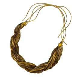 ΚΟΛΙΕ Χρυσό-Χακί RU-6075