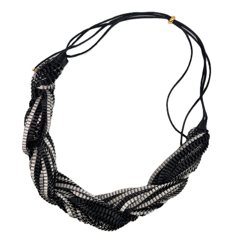 ΚΟΛΙΕ Μαύρο-Ασημί RU-6096