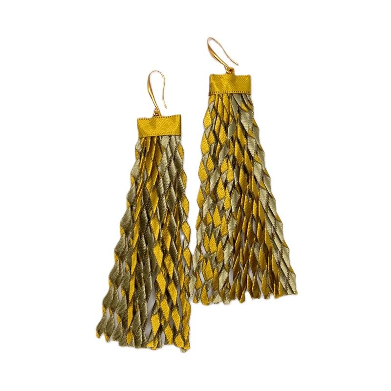 ΣΚΟΥΛΑΡΙΚΙΑ ZIG-ZAG Χρυσό-Χακί ZE-75