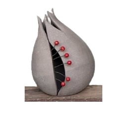 Κεραμικό ρόδι μεσαίο γκρι