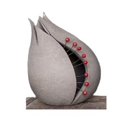 Κεραμικό ρόδι μεγάλο γκρι