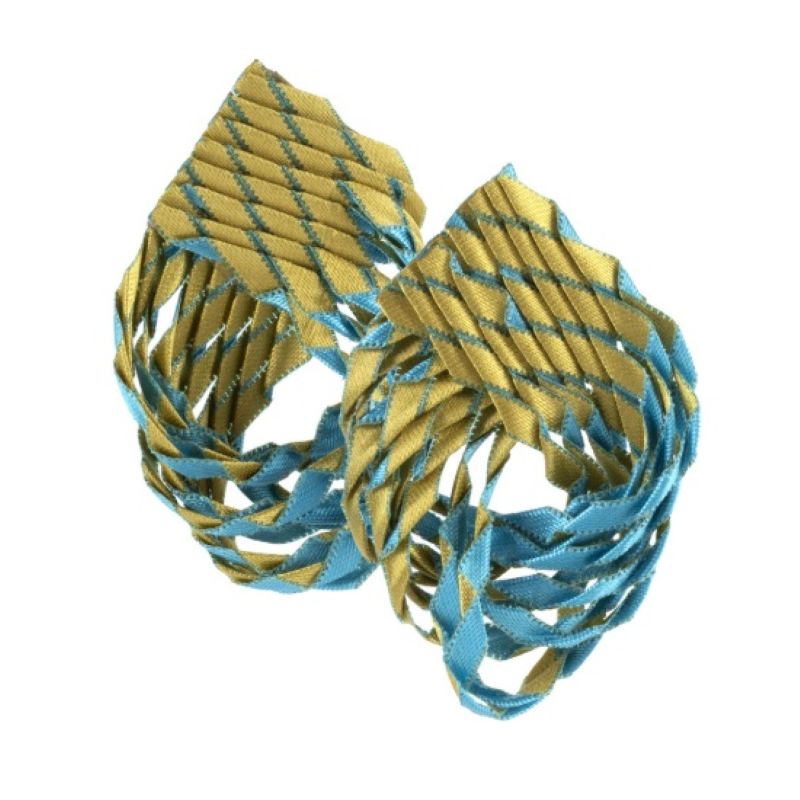 ΣΚΟΥΛΑΡΙΚΙΑ Τυρκουάζ-Χρυσό TEAR-E-62