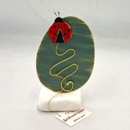 Αυγό κόκκινο με πασχαλίτσα μεγάλο