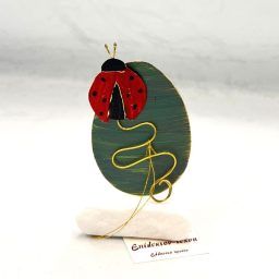 Αυγό κόκκινο με πασχαλίτσα μικρό