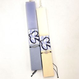 Λαμπάδα PEACE με βραχιολάκι boho