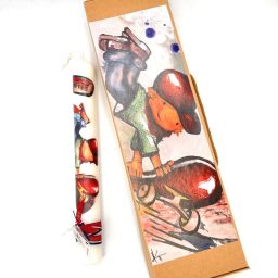 Λαμπάδα χειροποίητη Αγόρι Skate (437)