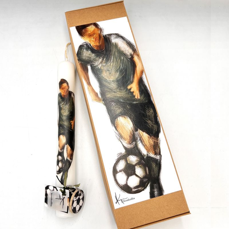 Λαμπάδα χειροποίητη ποδόσφαιρο (784)