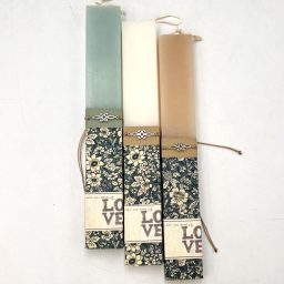 Λαμπάδα LOVE με βραχιολάκι boho