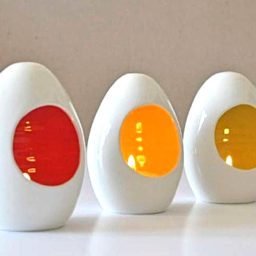 Κεραμικό επιτραπέζιο αυγό φαναράκι