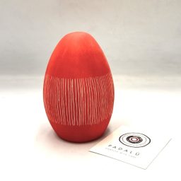 Κεραμικό αυγό χαραγμένο τερακότα