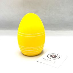 Κεραμικό αυγό χαραγμένο κίτρινο
