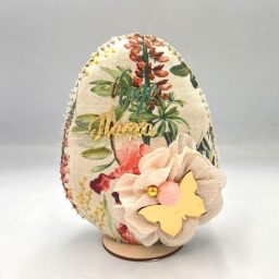 Υφασμάτινο διακοσμητικό αυγό μεγάλο