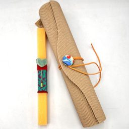 Λαμπάδα με καρφίτσα καρδιά