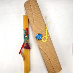 Λαμπάδα χειροποίητη με μενταγιόν καρδιά