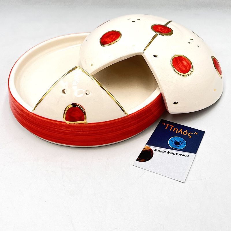 Χειροποίητη κεραμική πασχαλίτσα-κουτί - Image 2