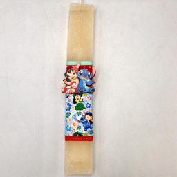Λαμπάδα με ξύλινο διακοσμητικό Stitch