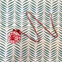Κολιέ macaron red velvet