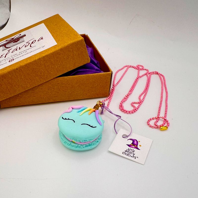 Κολιέ unicorn macaron βεραμάν - Image 4