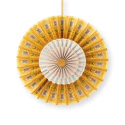 Χάρτινη διακοσμητική ροζέτα Yellow 51.110.103